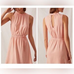 Anthropologie Cloth & Stone Peach Pink Sleeveless Dress Size Medium
